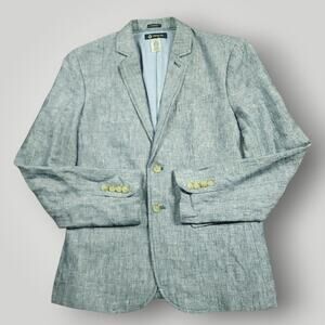 J Crew Crewcuts Blazer Jacket Boys 14 Thompson Linen Lightweight Union Blue